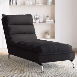 Cette chaise longue est un complément décoratif à votre intérieur et lui confère une touche chaleureuse. Tissu durable : le t ...