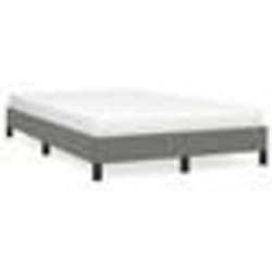 vidaXL Cadre de lit sans matelas gris foncé 120x190 cm tissu - 120 x 190 cm