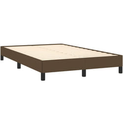 Vidaxl - Cadre de lit sans matelas marron foncé 120x190 cm tissu
