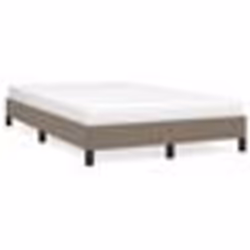 vidaXL Cadre de lit sans matelas taupe 120x190 cm tissu - 120 x 190 cm