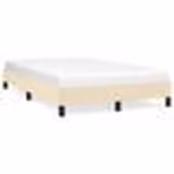 vidaXL Cadre de lit sans matelas crème 120x190 cm tissu - 120 x 190 cm