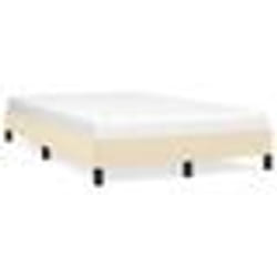 vidaXL Cadre de lit sans matelas crème 120x190 cm tissu - 120 x 190 cm