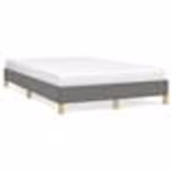 vidaXL Cadre de lit sans matelas gris foncé 120x190 cm tissu - 120 x 190 cm