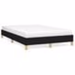 vidaXL Cadre de lit sans matelas noir 120x190 cm tissu - 120 x 190 cm