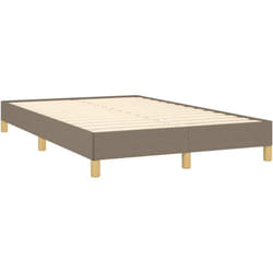 Cadre De Lit Sans Matelas Taupe 120x190 Cm Tissu Vidaxl