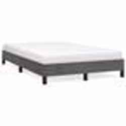vidaXL Cadre de lit sans matelas gris foncé 120x190 cm velours - 120 x 190 cm