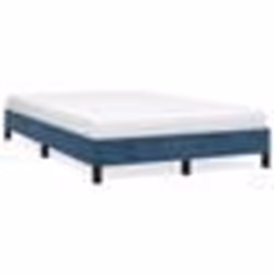 vidaXL Cadre de lit sans matelas bleu foncé 120x190 cm velours - 120 x 190 cm