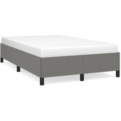 Vidaxl - Cadre de lit gris foncé 120x190 cm tissu