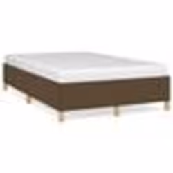 vidaXL Cadre de lit sans matelas marron foncé 120x190 cm tissu - 120 x 190 cm