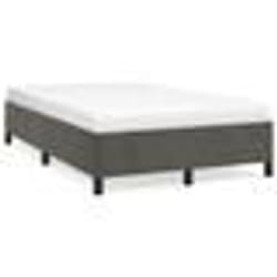 vidaXL Cadre de lit sans matelas gris foncé 120x190 cm velours - 120 x 190 cm