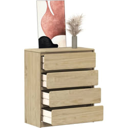 Vidaxl - Commode sauda chêne 76,5x39x91 cm bois de pin massif