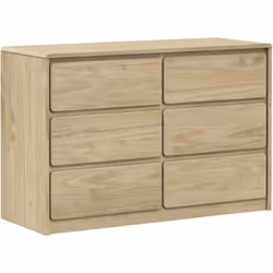 Cette commode en bois, au charme élégant, se veut le centre d'attraction de votre intérieur. Bois de pin massif : le bois de ...