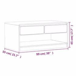 VidaXL 377598 Table à café, latérale et de salon - Vue supplémentaire 8