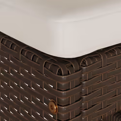 VidaXL 368685 chaise d'extérieur Terrace Siège rembourré Polyuréthane, Acier Crème, Blanc - Vue supplémentaire 6