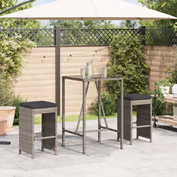 VidaXL 368687 chaise d'extérieur Terrace Siège rembourré Polyuréthane, Acier Gris