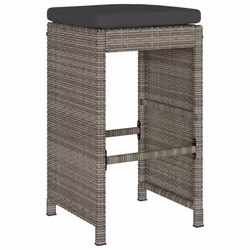 VidaXL 368687 chaise d'extérieur Terrace Siège rembourré Polyuréthane, Acier Gris
