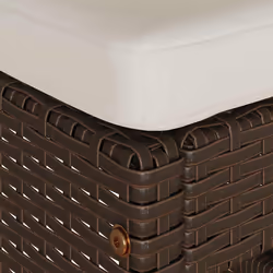 VidaXL 368688 chaise d'extérieur Terrace Siège rembourré Polyuréthane, Acier Crème, Blanc - Vue supplémentaire 6