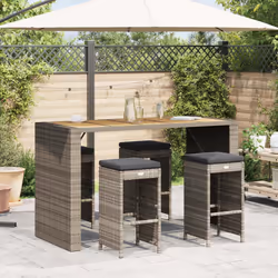 VidaXL 368690 chaise d'extérieur Terrace Siège rembourré Polyuréthane, Acier Gris - Vue supplémentaire 2