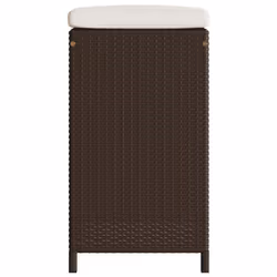 VidaXL 368691 chaise d'extérieur Terrace Siège rembourré Polyuréthane, Acier Crème, Blanc - Vue supplémentaire 5