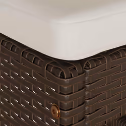 VidaXL 368691 chaise d'extérieur Terrace Siège rembourré Polyuréthane, Acier Crème, Blanc - Vue supplémentaire 6