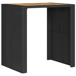 VidaXL 368696 table de jardin Noir