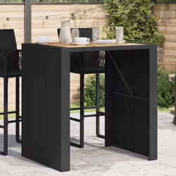 VidaXL 368696 table de jardin Noir
