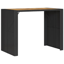 VidaXL 368698 table de jardin Noir