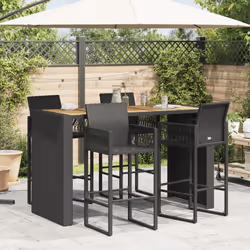VidaXL 368700 table de jardin Noir