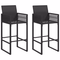 VidaXL 368702, Terrace, Siège rembourré, Polyuréthane, Acier, Noir, 110 kg, 520 mm