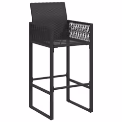 VidaXL 368702 chaise d'extérieur Terrace Siège rembourré Polyuréthane, Acier Noir - Vue supplémentaire 4