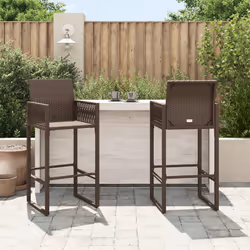 VidaXL 368703 chaise d'extérieur Terrace Siège rembourré Polyuréthane, Acier Marron
