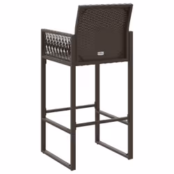 VidaXL 368703 chaise d'extérieur Terrace Siège rembourré Polyuréthane, Acier Marron - Vue supplémentaire 7