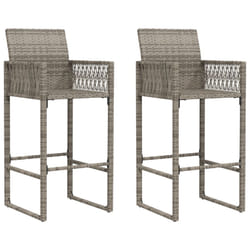 VidaXL 368704 chaise d'extérieur Terrace Siège rembourré Polyuréthane, Acier Gris