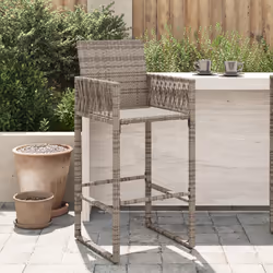 VidaXL 368704 chaise d'extérieur Terrace Siège rembourré Polyuréthane, Acier Gris