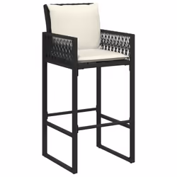 VidaXL 368705 chaise d'extérieur Terrace Siège rembourré Polyuréthane, Acier Crème, Blanc - Vue supplémentaire 4