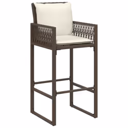 VidaXL 368706 chaise d'extérieur Terrace Siège rembourré Polyuréthane, Acier Crème, Blanc - Vue supplémentaire 4