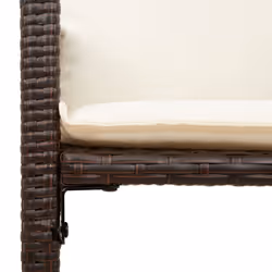 VidaXL 368706 chaise d'extérieur Terrace Siège rembourré Polyuréthane, Acier Crème, Blanc - Vue supplémentaire 8