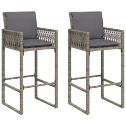 VidaXL 368707 chaise d'extérieur Terrace Siège rembourré Polyuréthane, Acier Gris