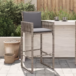 VidaXL 368707 chaise d'extérieur Terrace Siège rembourré Polyuréthane, Acier Gris