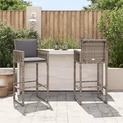 VidaXL 368707 chaise d'extérieur Terrace Siège rembourré Polyuréthane, Acier Gris
