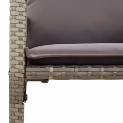 VidaXL 368707 chaise d'extérieur Terrace Siège rembourré Polyuréthane, Acier Gris - Vue supplémentaire 8