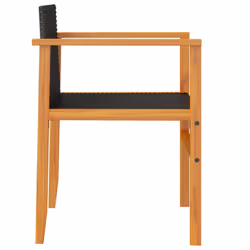 VidaXL 368708 chaise d'extérieur Terrace Bois d'acacia, Polyuréthane, Acier Noir - Vue supplémentaire 6