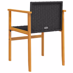 VidaXL 368708 chaise d'extérieur Terrace Bois d'acacia, Polyuréthane, Acier Noir - Vue supplémentaire 7