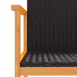 VidaXL 368708 chaise d'extérieur Terrace Bois d'acacia, Polyuréthane, Acier Noir - Vue supplémentaire 8