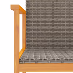 VidaXL 368709 chaise d'extérieur Terrace Bois d'acacia, Polyuréthane, Acier Gris - Vue supplémentaire 8