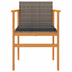 VidaXL 368712 chaise d'extérieur Terrace Siège rembourré Bois d'acacia, Polyuréthane, Acier Gris - Vue supplémentaire 5
