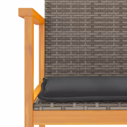 VidaXL 368712 chaise d'extérieur Terrace Siège rembourré Bois d'acacia, Polyuréthane, Acier Gris - Vue supplémentaire 8