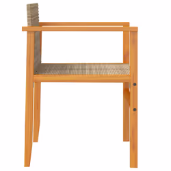 VidaXL 368713 chaise d'extérieur Terrace Siège rembourré Bois d'acacia, Polyuréthane, Acier Crème, Blanc - Vue supplémentaire 6
