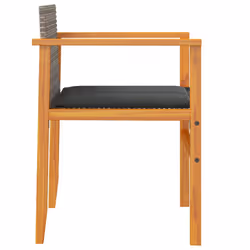 VidaXL 368715 chaise d'extérieur Terrace Siège rembourré Bois d'acacia, Polyuréthane, Acier Gris - Vue supplémentaire 6