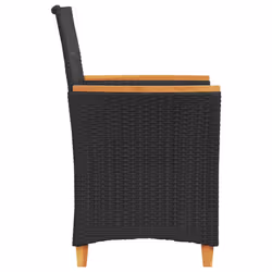 VidaXL 368717 chaise d'extérieur Terrace Siège rembourré Bois d'acacia, Polyuréthane, Acier Crème, Blanc - Vue supplémentaire 6